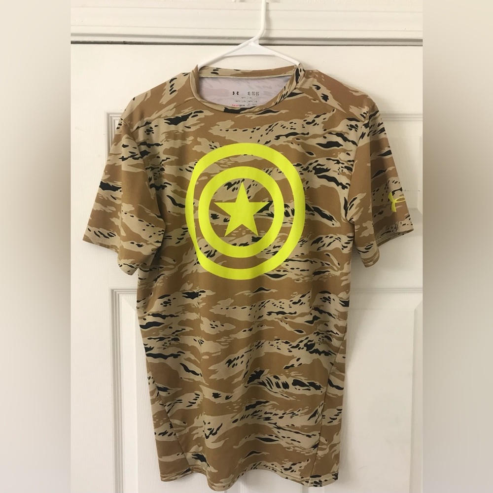 UA Caption America Heat Gear Compression Shirt
